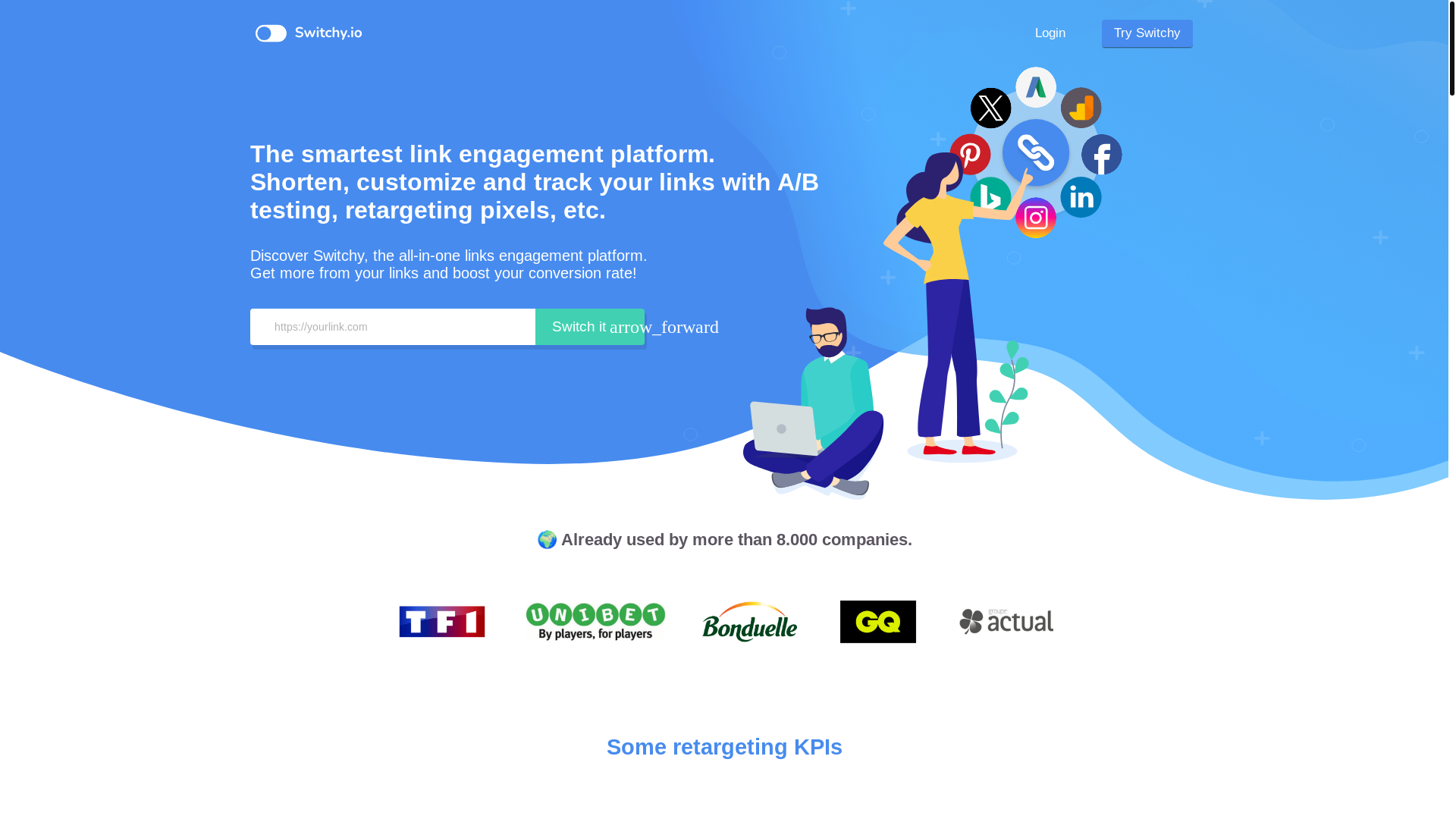Screenshot of links.analisedisc.com.br