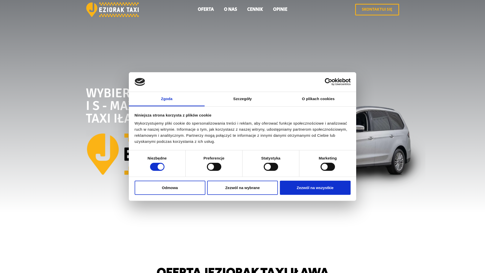 Screenshot of jeziorak-taxi.pl