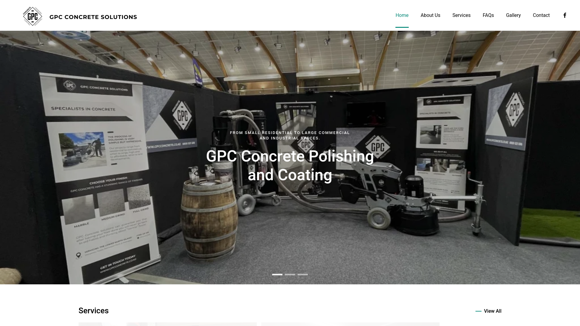 Screenshot di gpcconcrete.co.nz