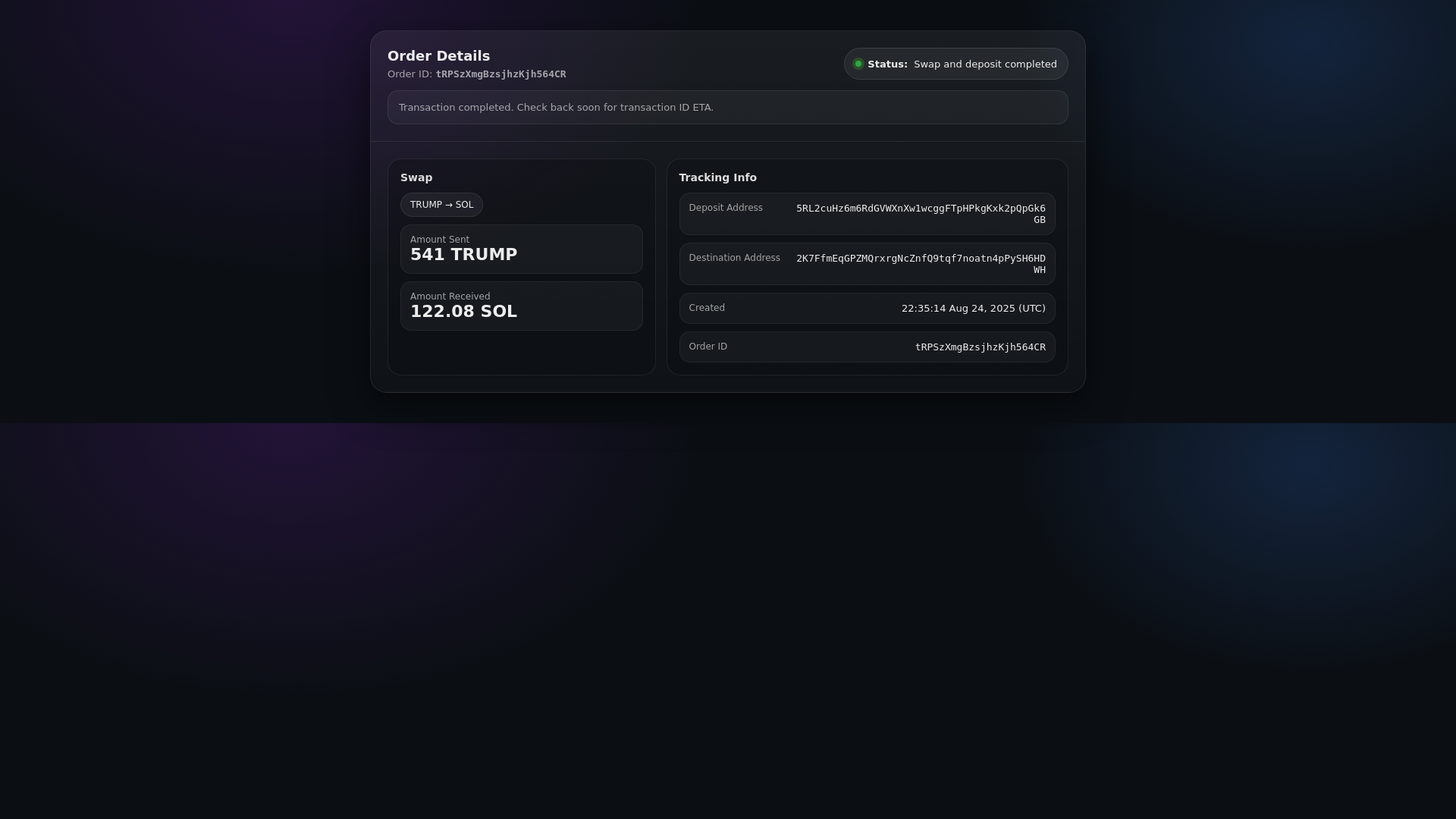 Screenshot of houdiniswap.co