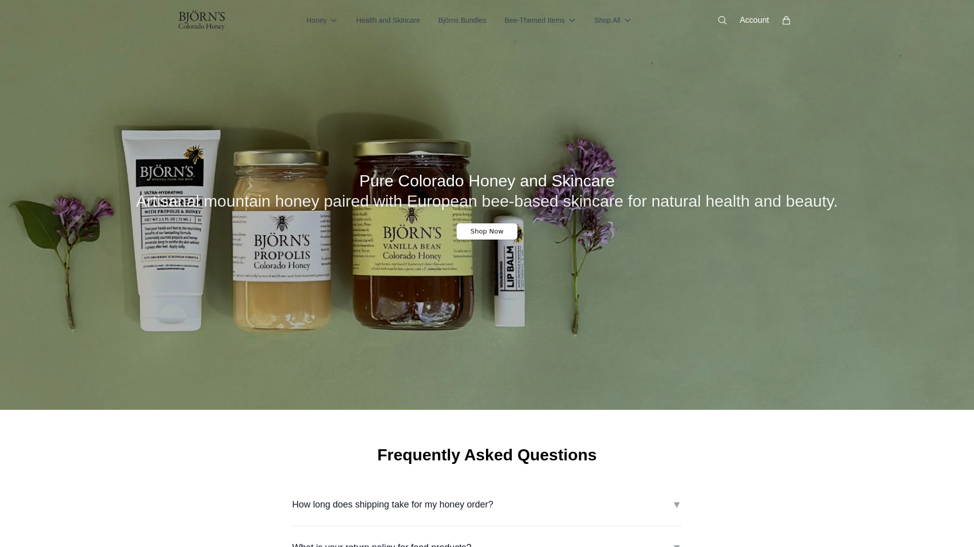 bjornscoloradohoneyhive.shop ekran görüntüsü