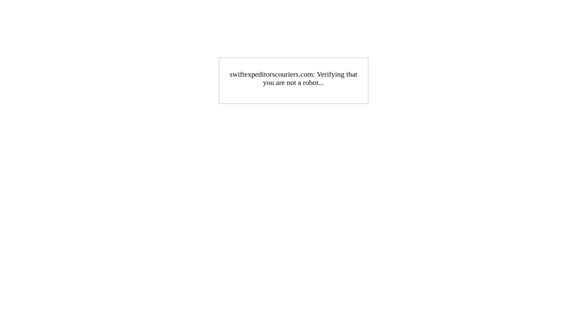 swiftexpeditorscouriers.com のスクリーンショット