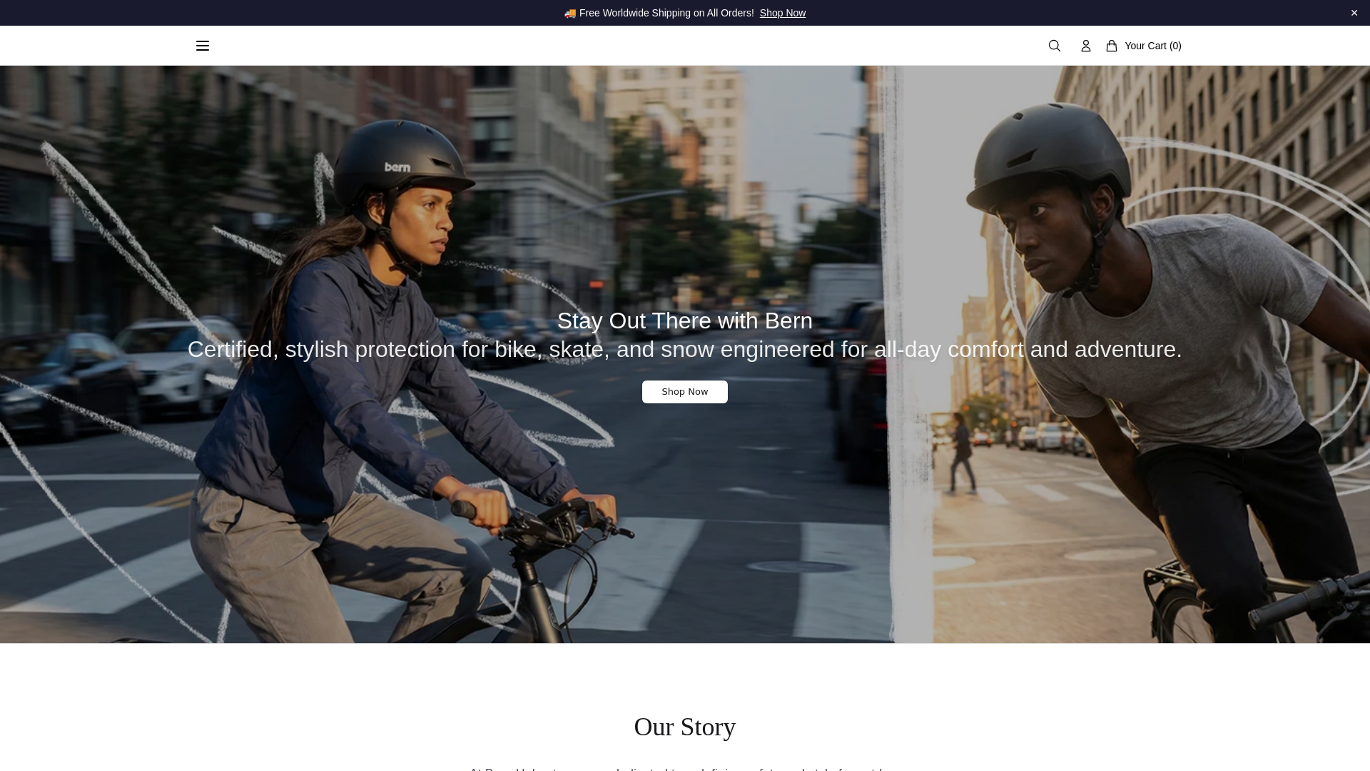 Screenshot of bernhelmetsgear.shop