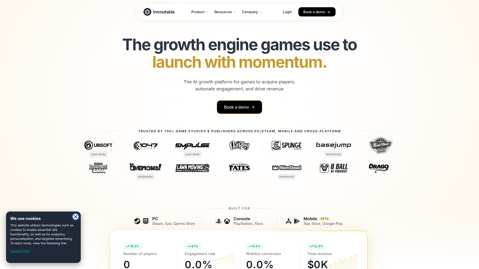 Screenshot of auth.immutable.com.spanakopita.store