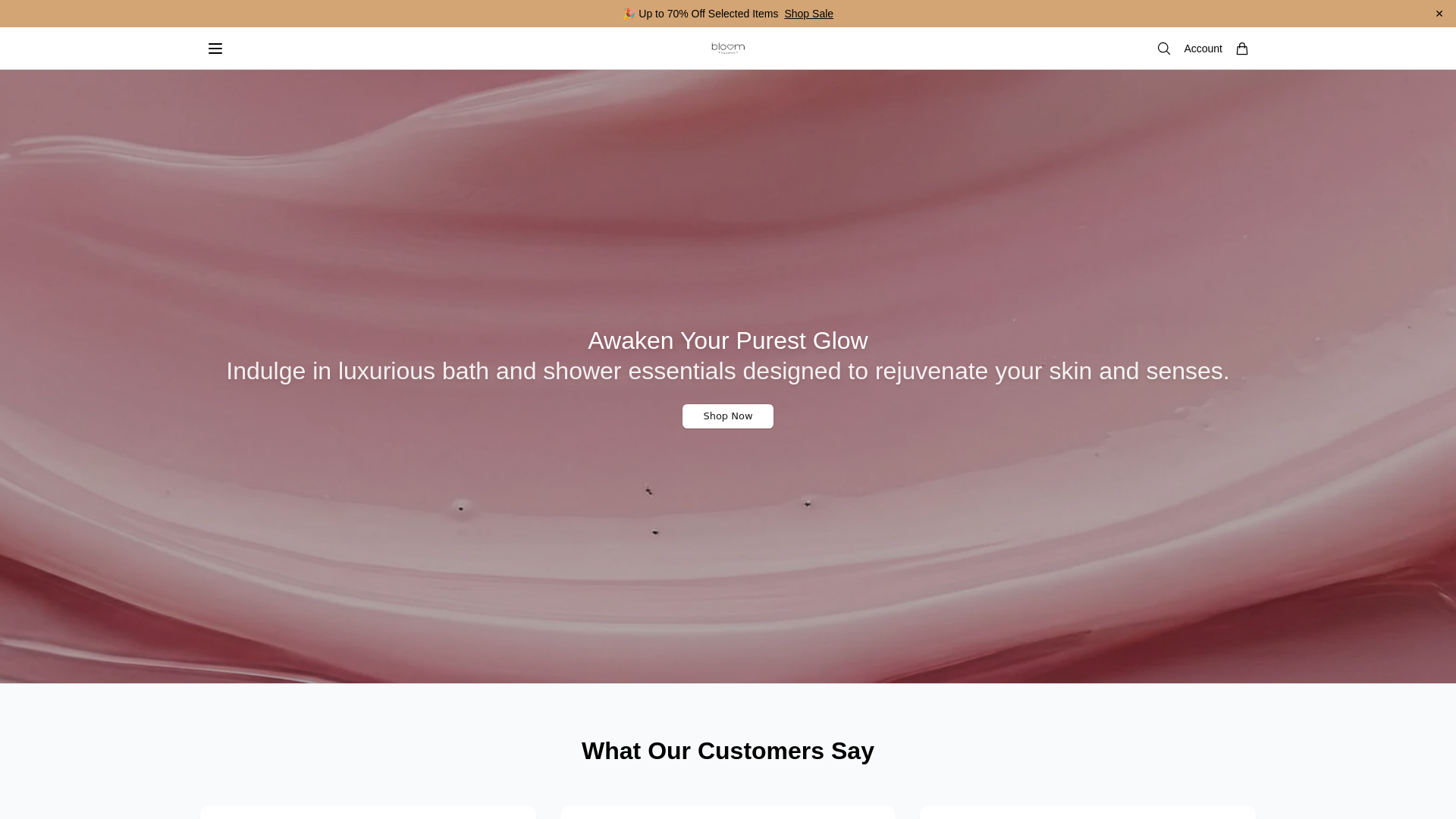 Screenshot of bloomcosmeticsbeauty.shop