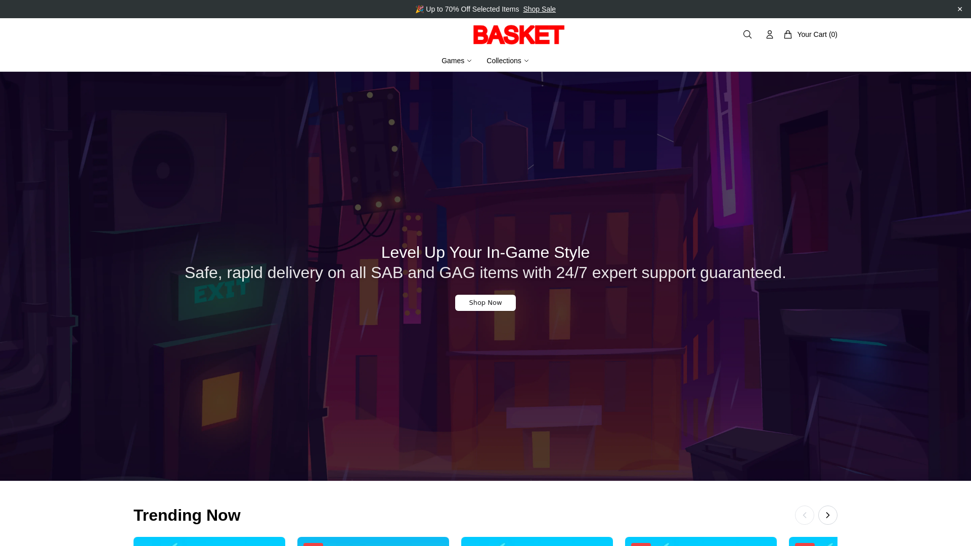 Снимок экрана bloxbasketselect.shop