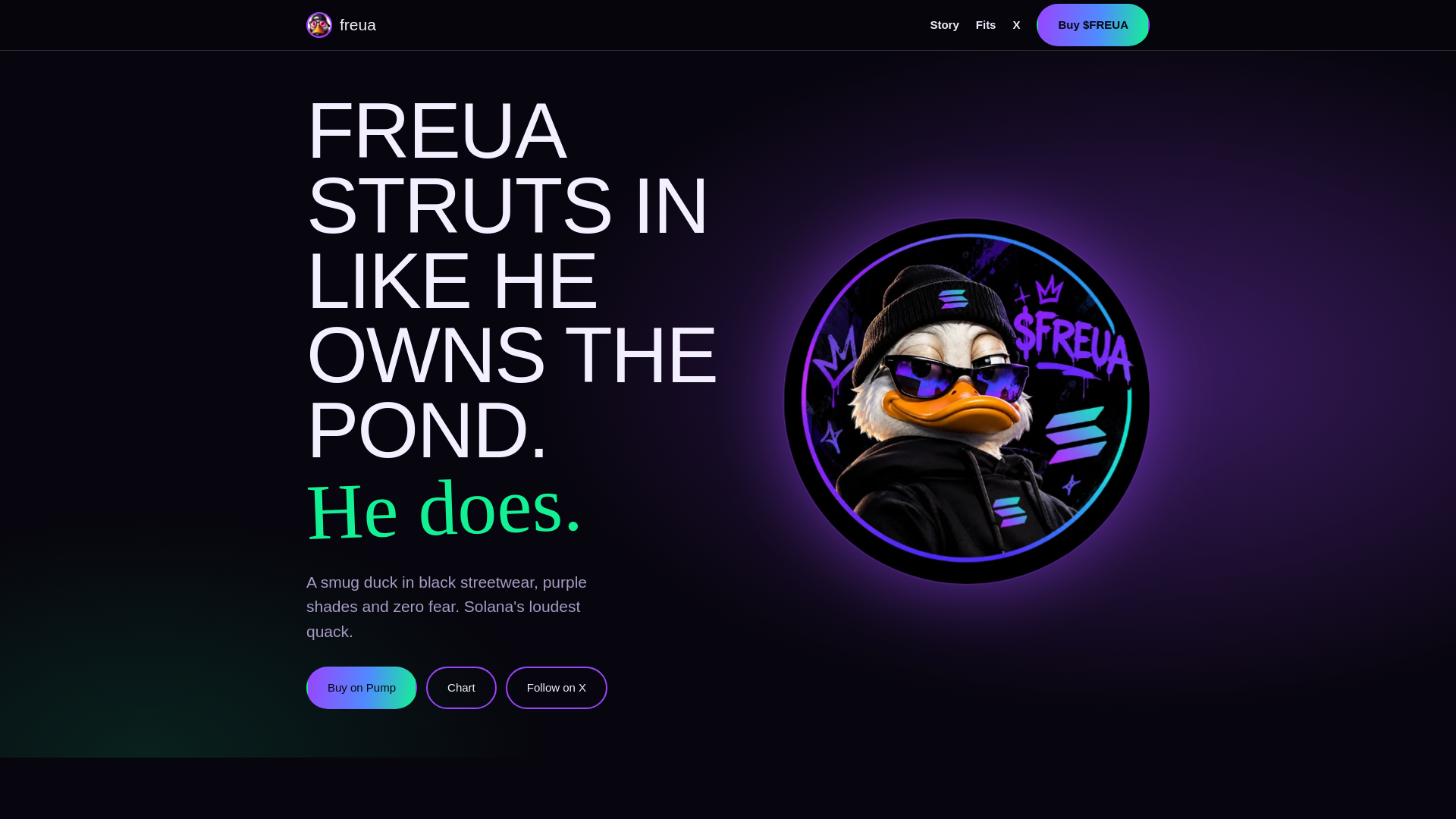 Screenshot of freua.xyz