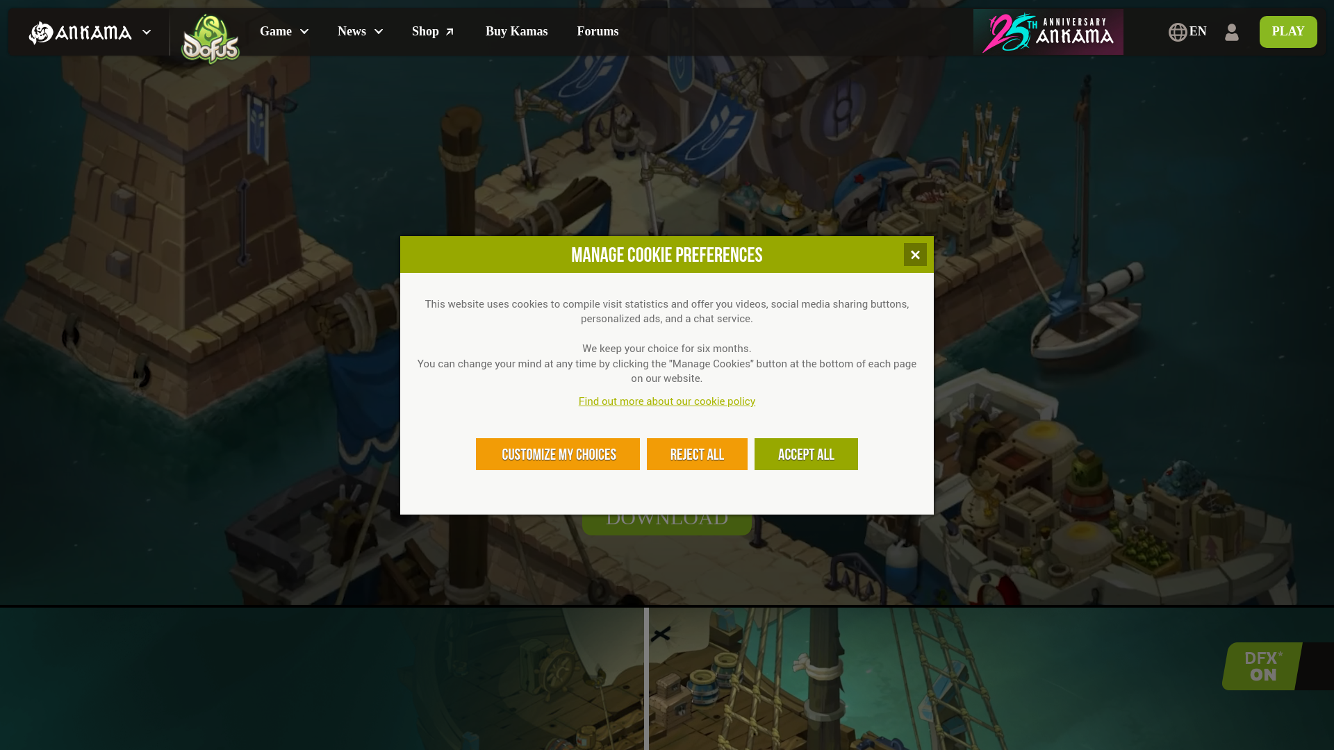 Снимок экрана recompense-dofus.fr