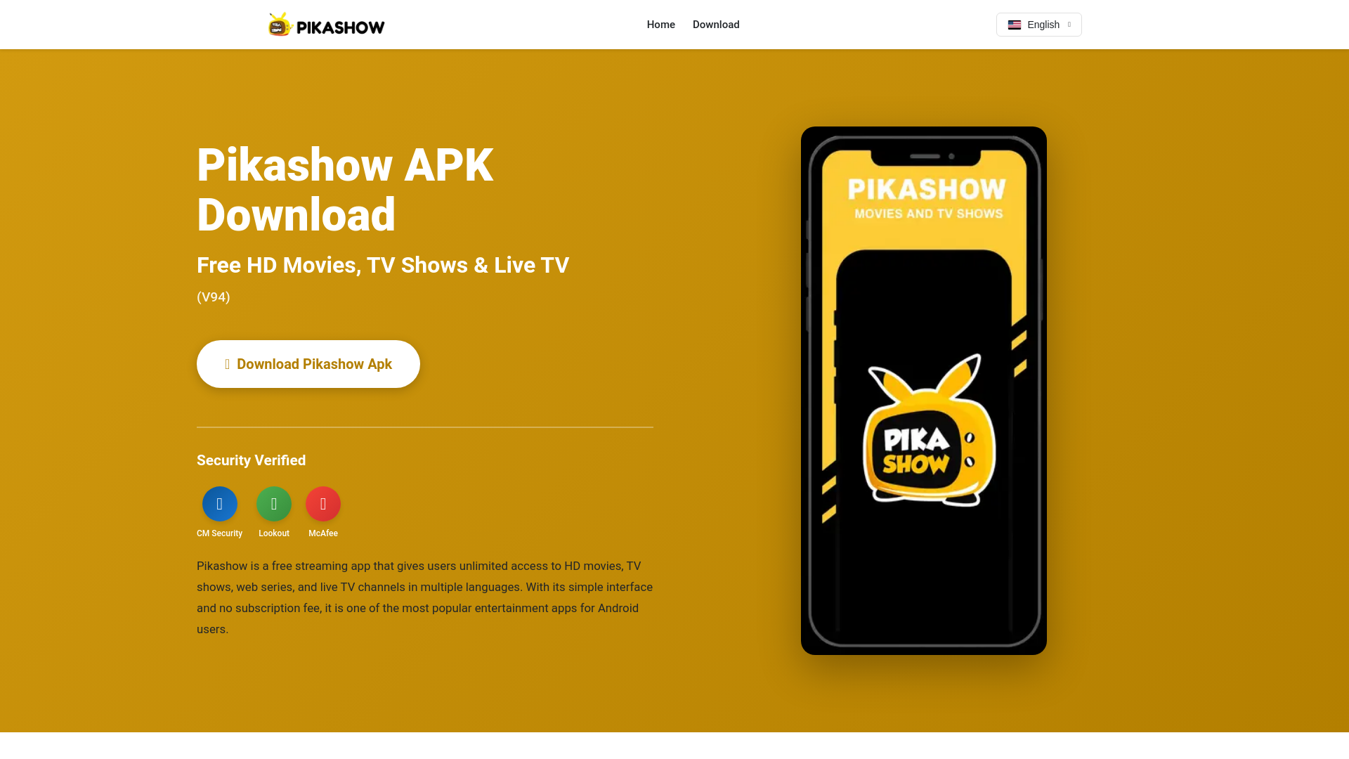 Tangkapan layar pikashowsapk.com.pk