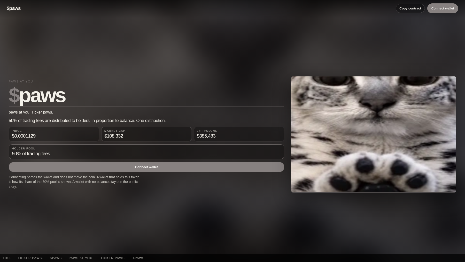 Stored capture of pawssoltoken.xyz