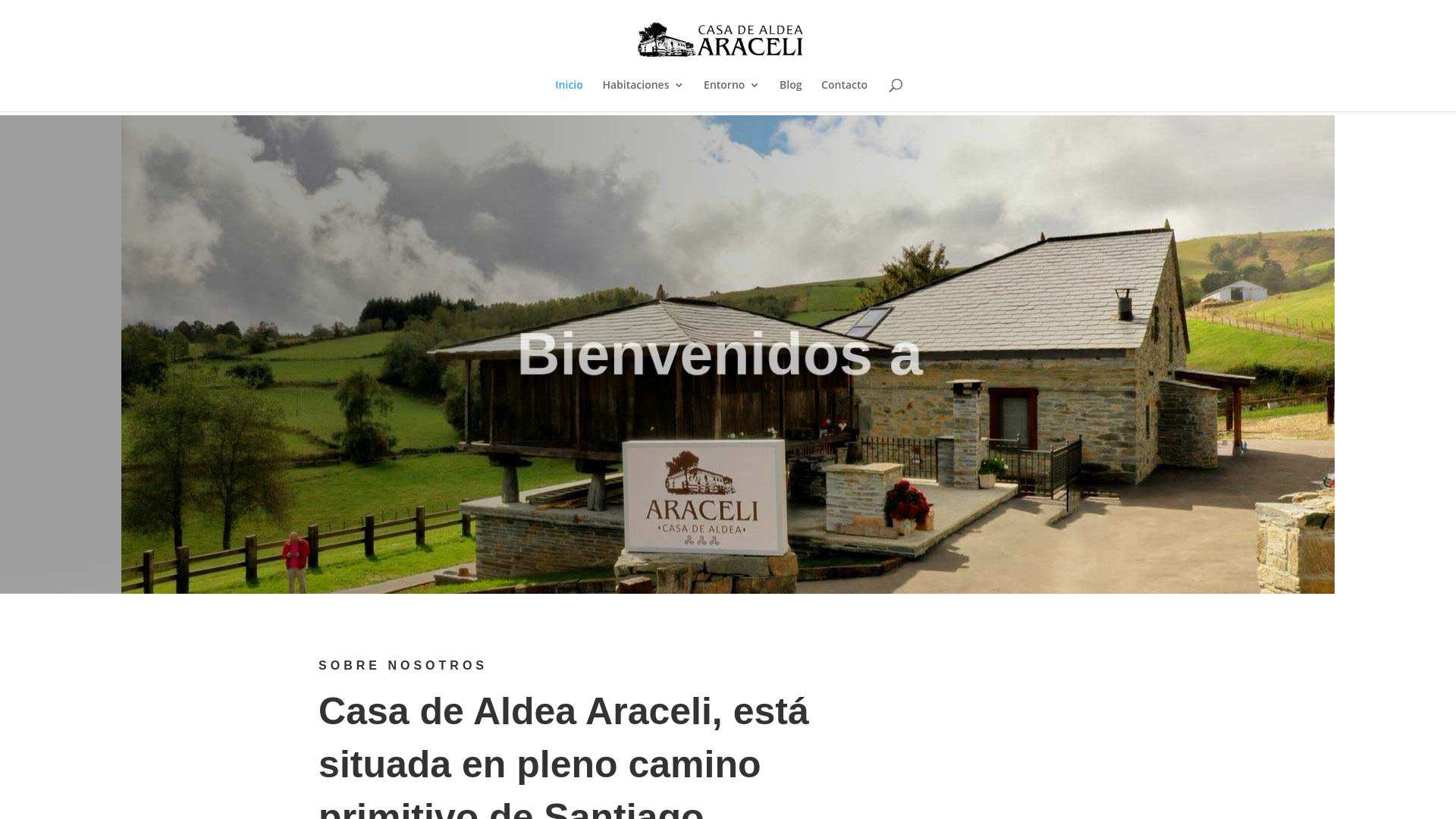 Screenshot of casadealdeaaraceli.com