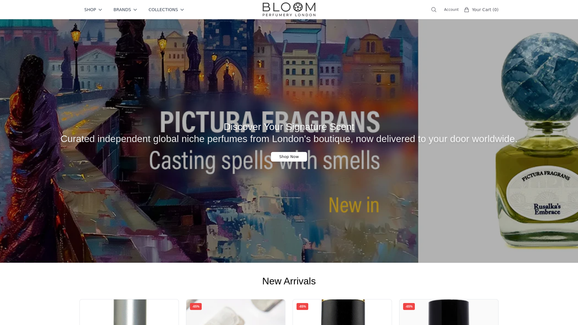 Screenshot of bloomperfumeryhq.shop