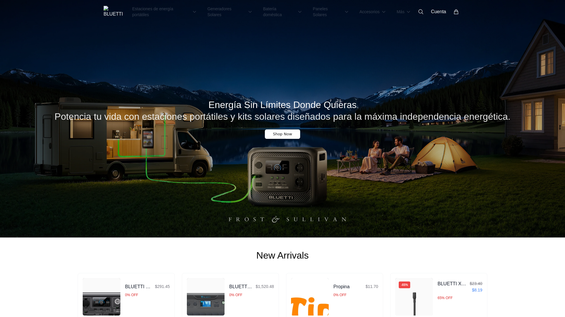 Screenshot of bluettiglobal.shop