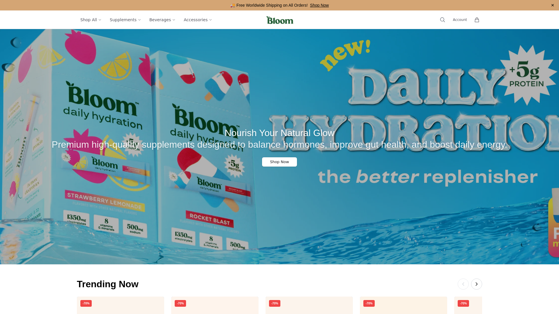Screenshot of blmwell.shop