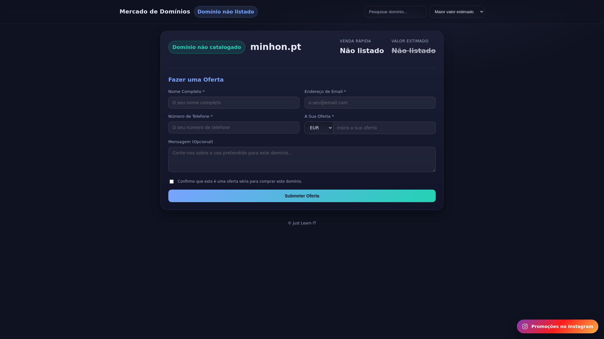 Screenshot of minhon.pt