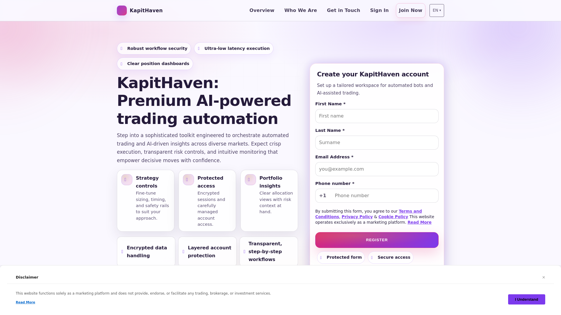 Screenshot of kapithaven.digital