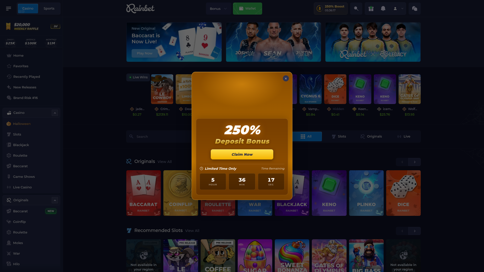 Stored capture of playrainbet.online