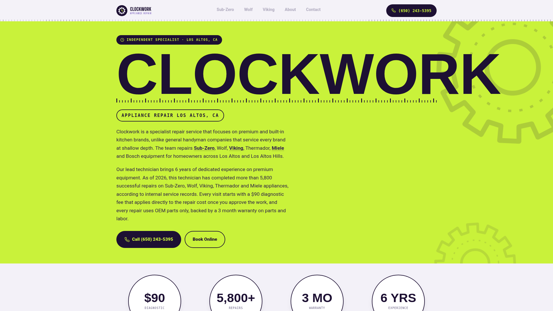 Stored capture of clockwork-appliance-repair.com