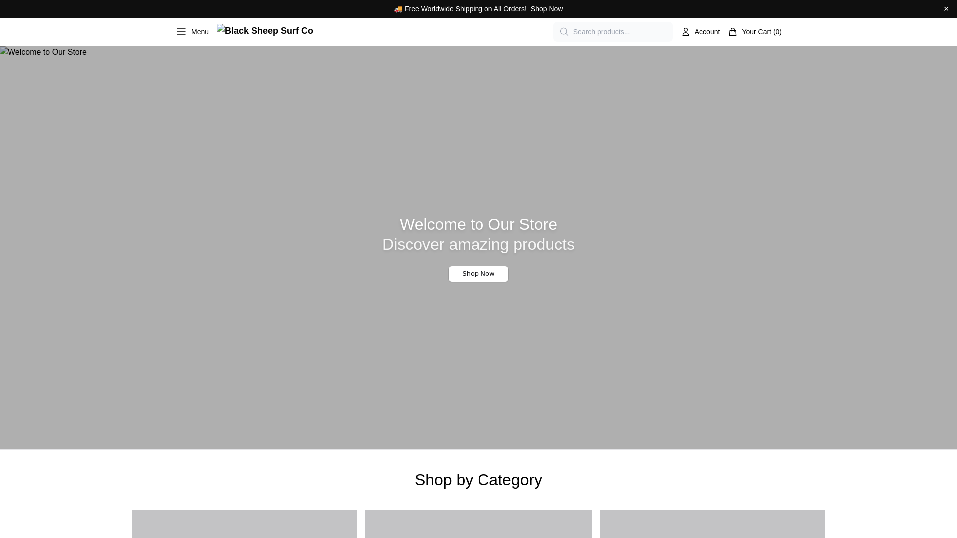 Screenshot of blacksheepsurf.shop