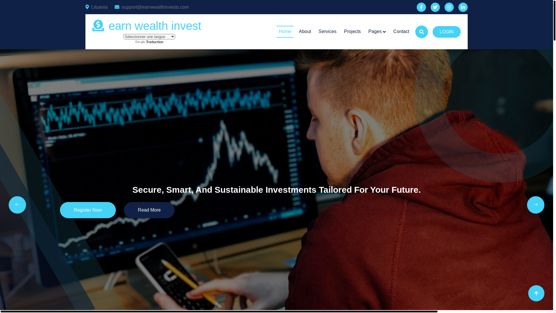earnwealthinvests.com のスクリーンショット