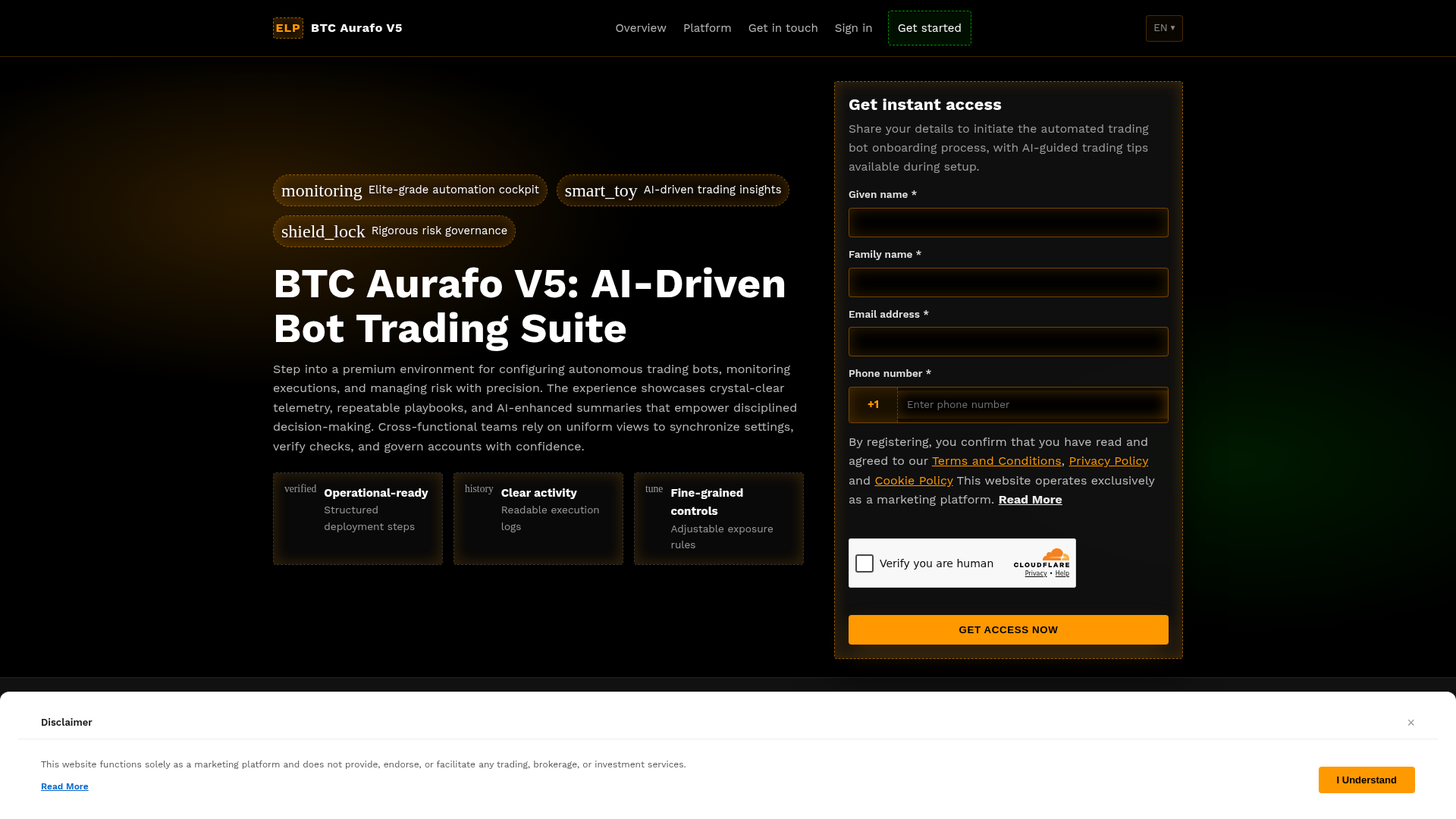 Screenshot of btcaurafov5.digital