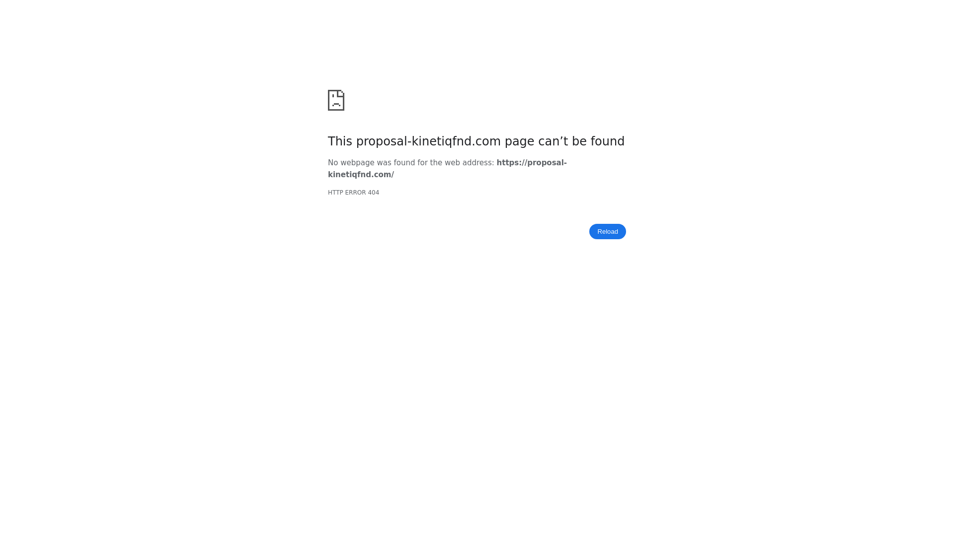 Screenshot of proposal-kinetiqfnd.com