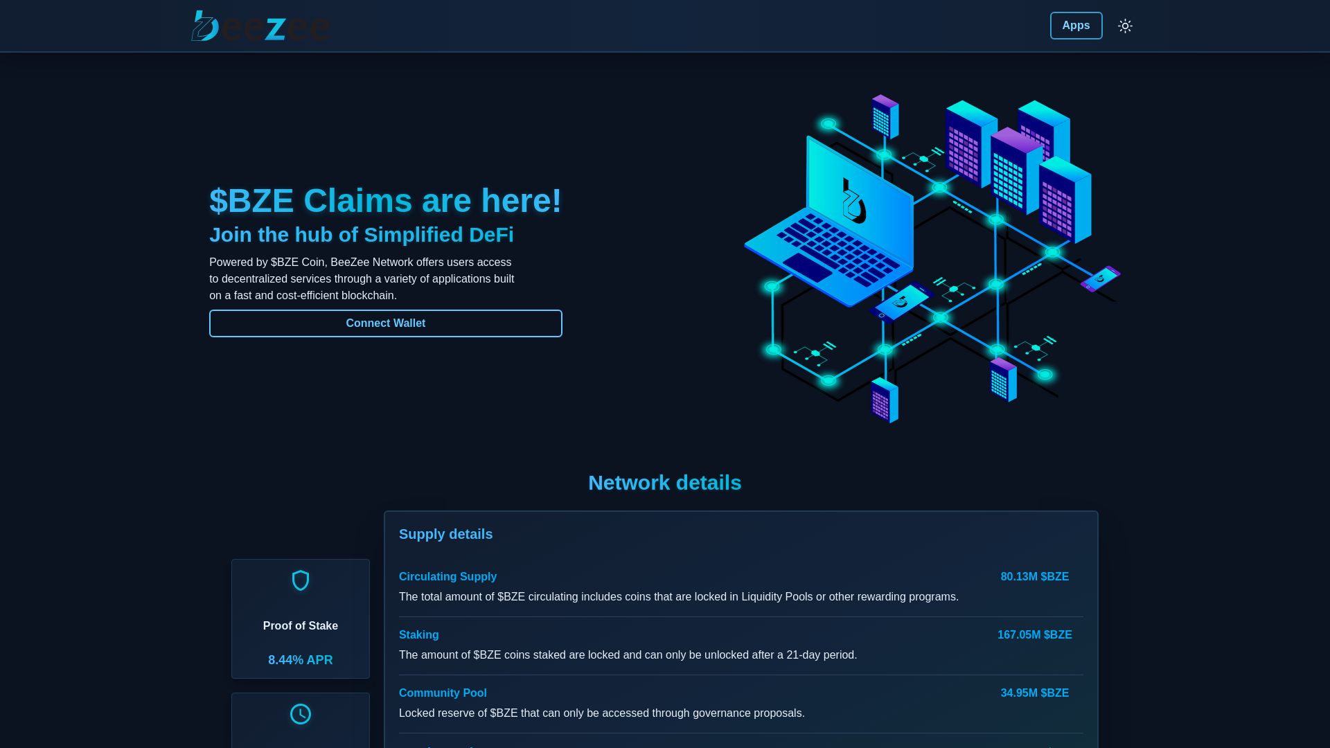 Screenshot of getbze.live