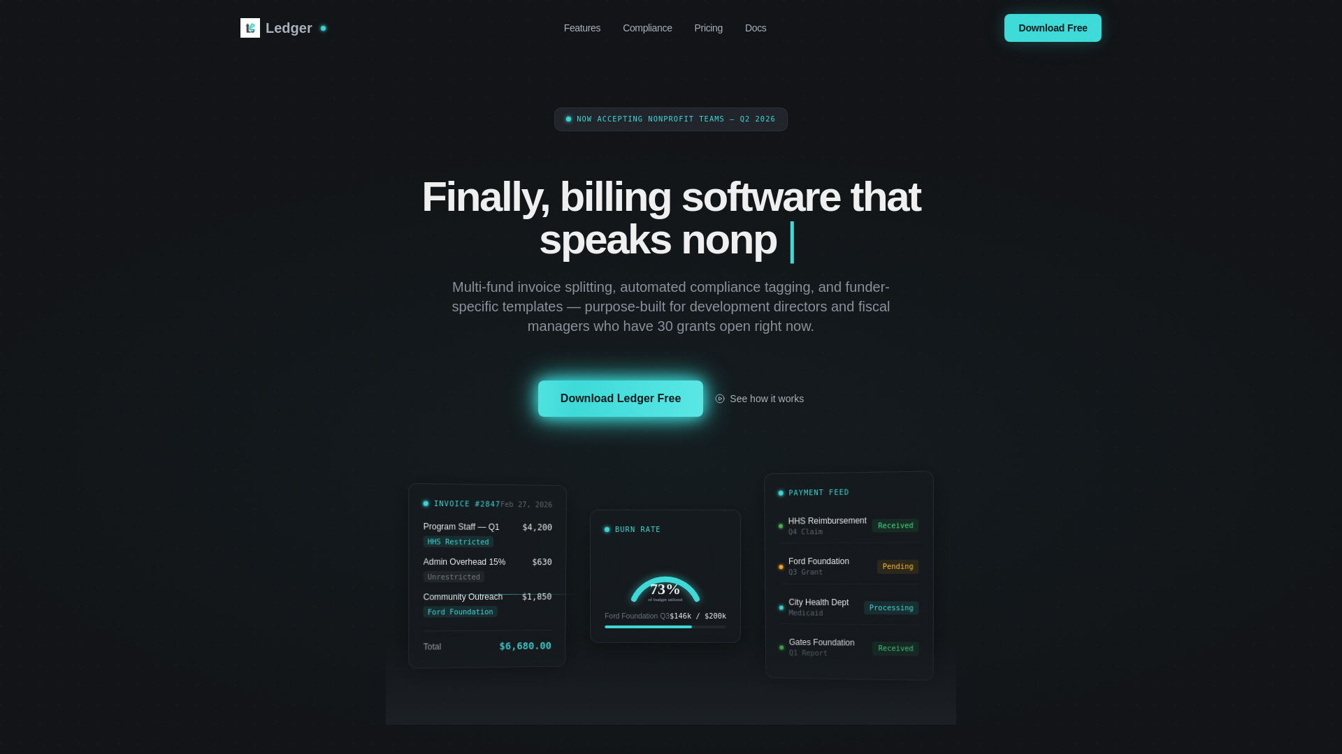 Screenshot of ledger-msqco99.app.builtwithrocket.new