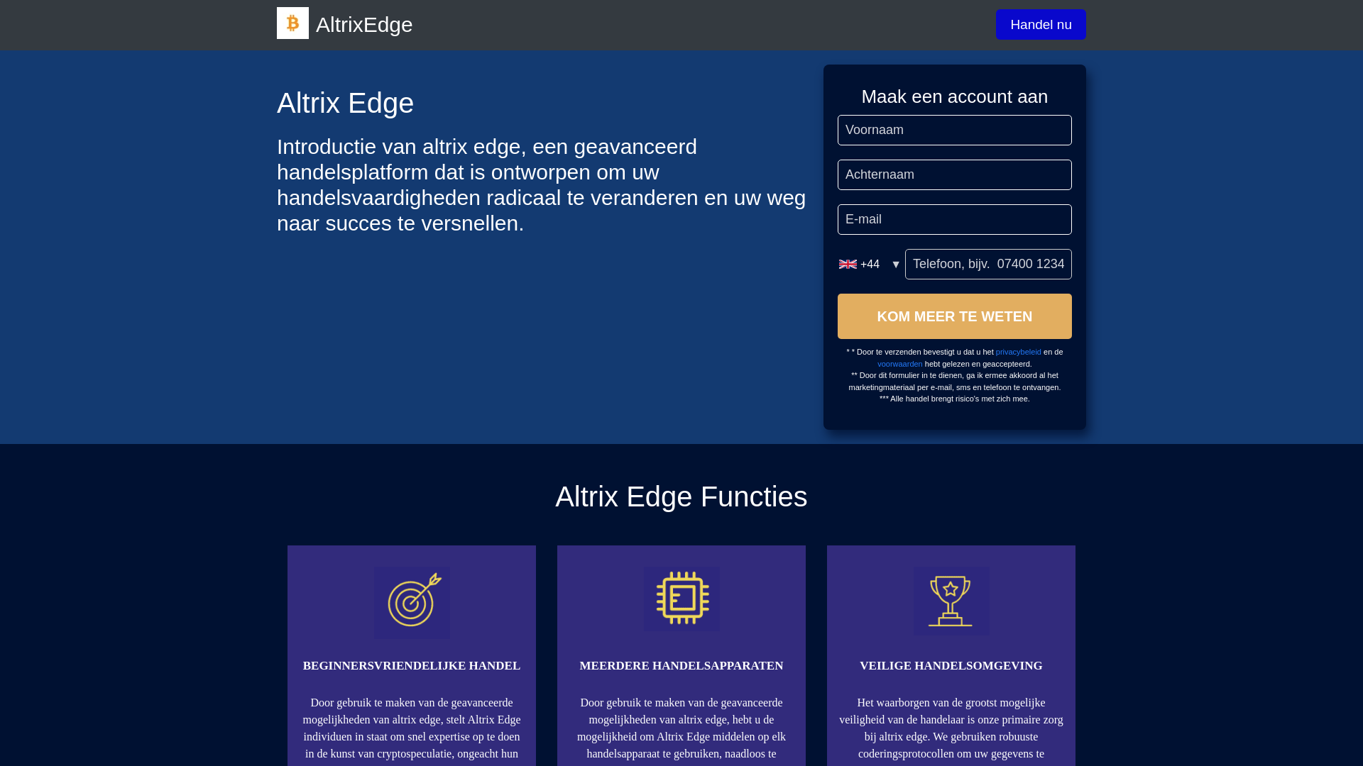 Screenshot of altrixedge.nl