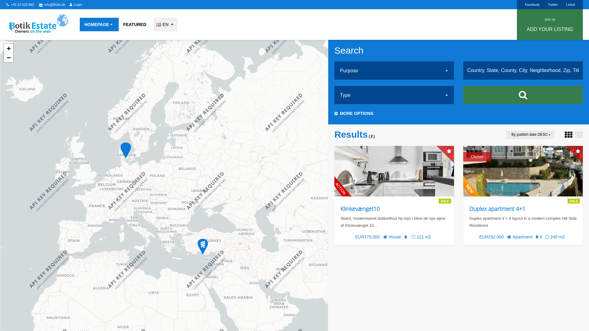 Screenshot of botik.dk