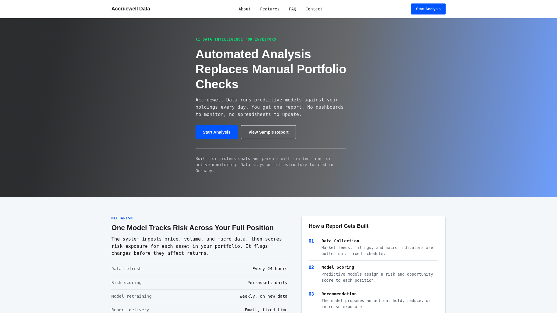 Screenshot of accruewelldata.com