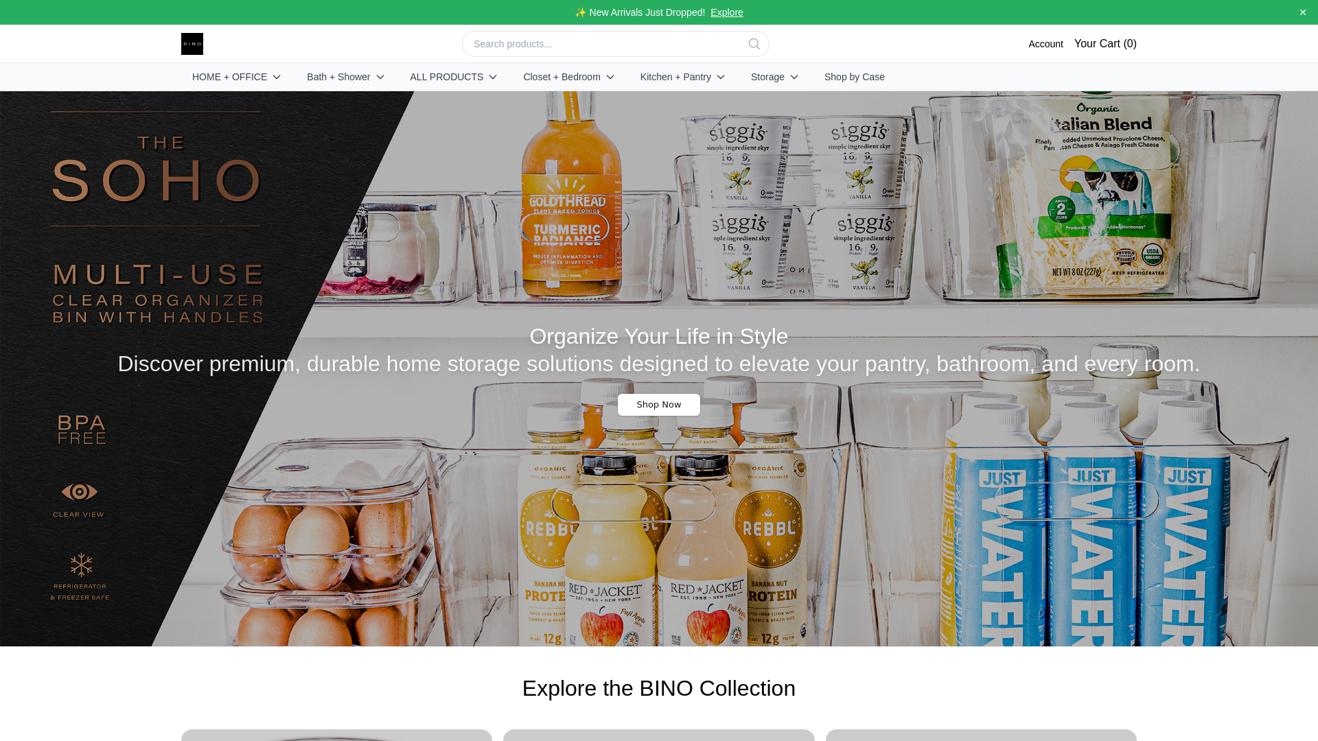 Screenshot of binostore.shop
