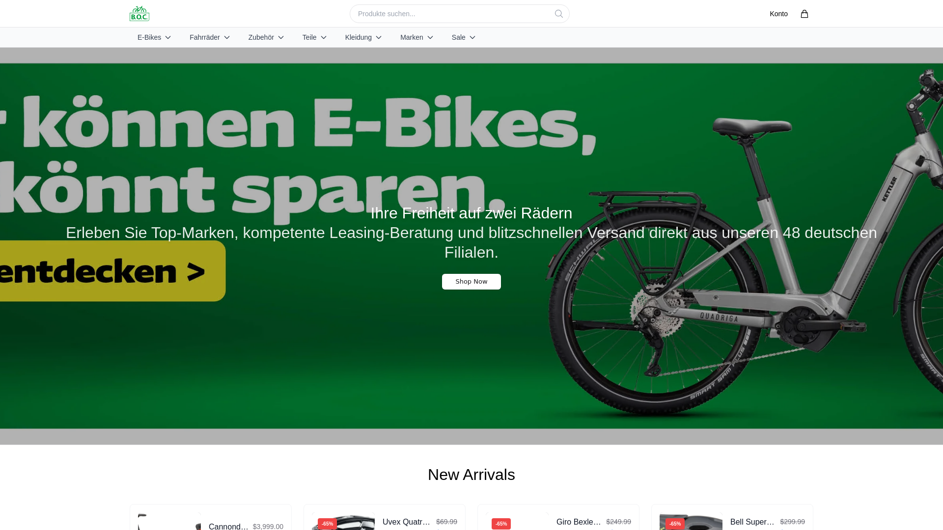 Screenshot of bocstore.shop