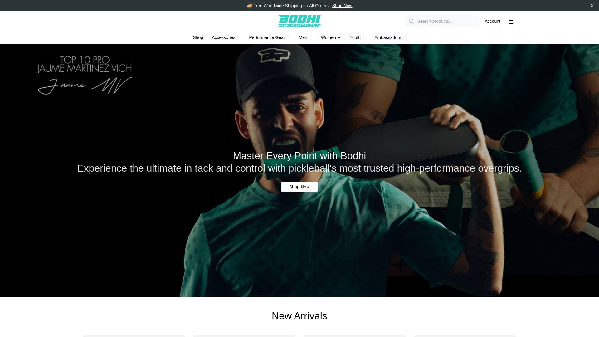 Screenshot of bodhiperformancehq.shop