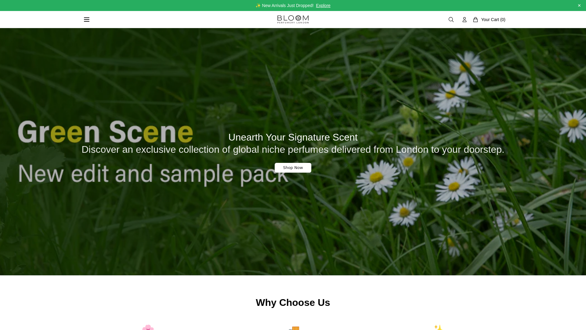 Screenshot of bloomperfumelondon.shop