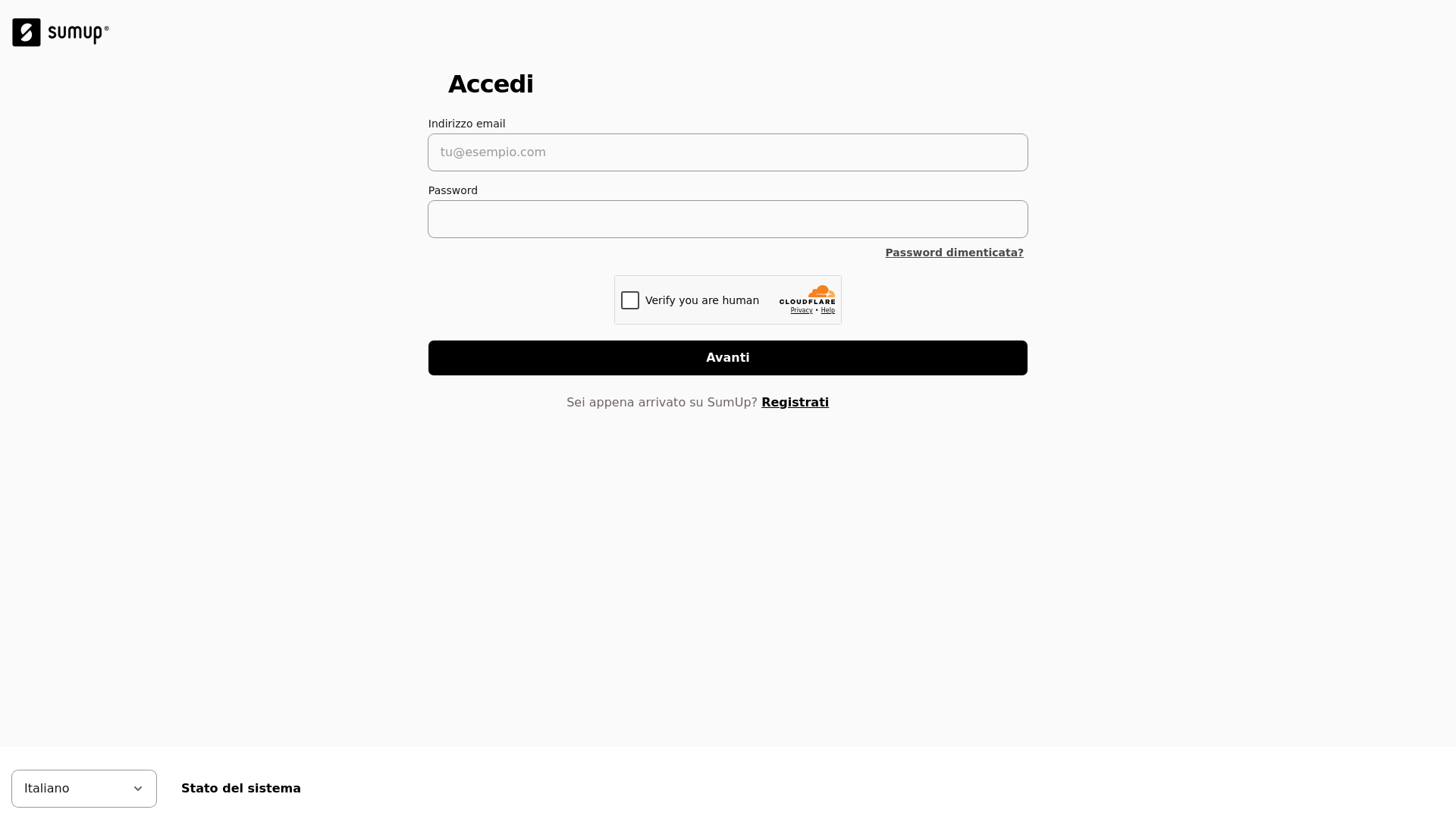 Screenshot of auth-sumup.lt
