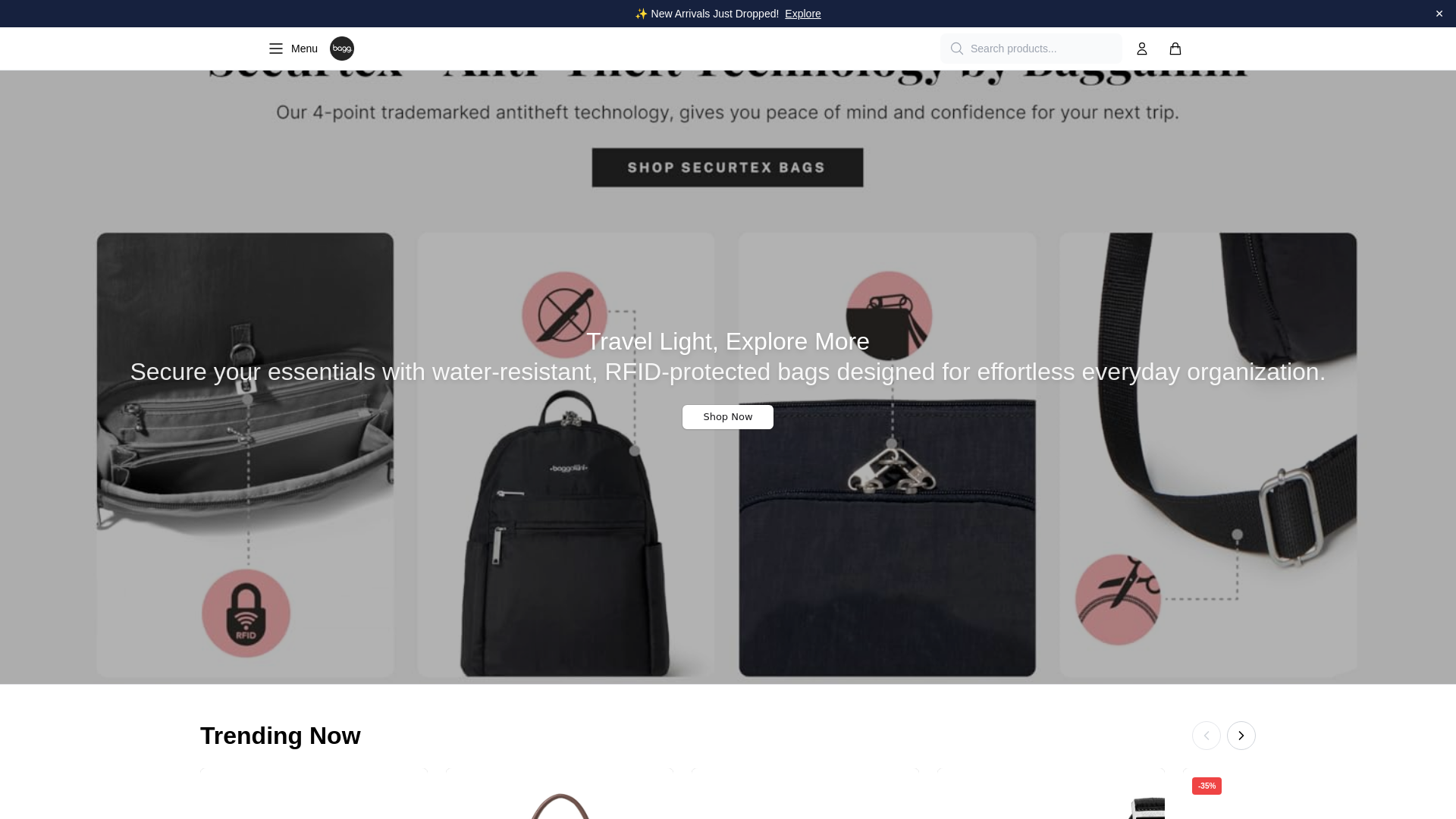 Screenshot of baggallinidirect.shop