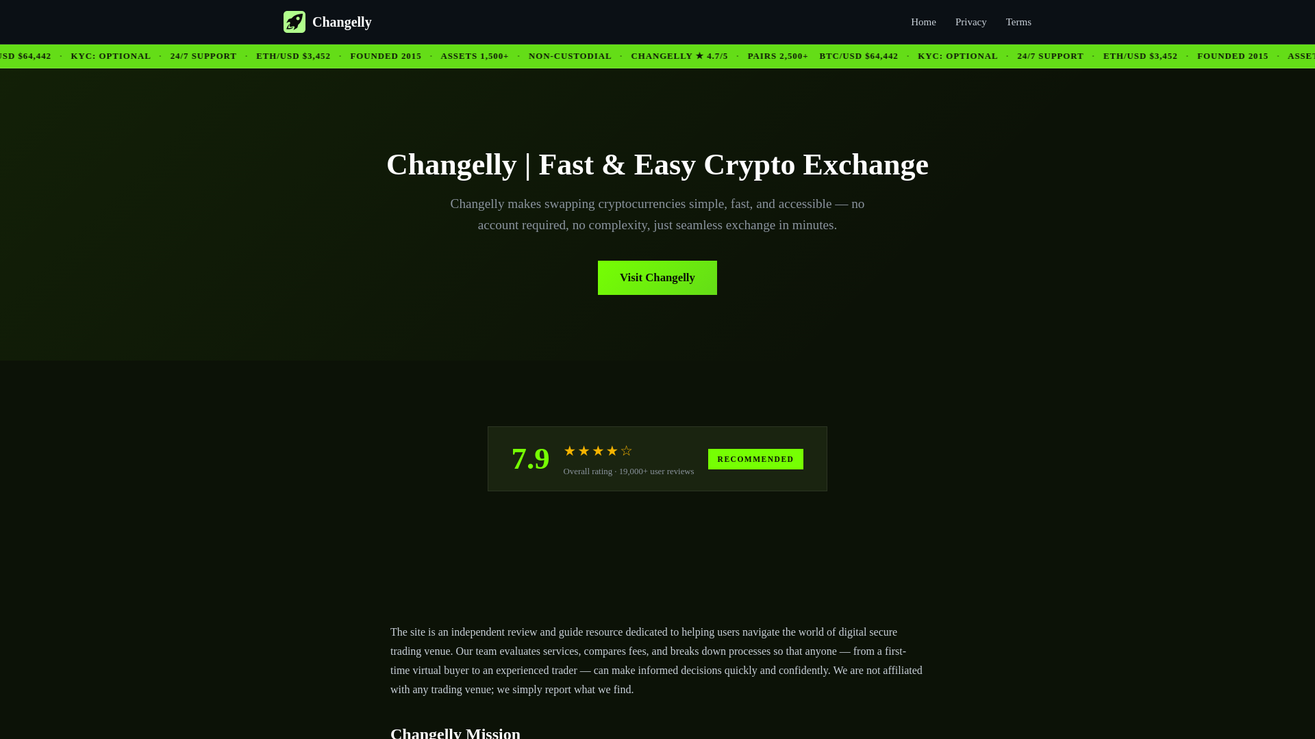 Screenshot von changelly-v2.icu