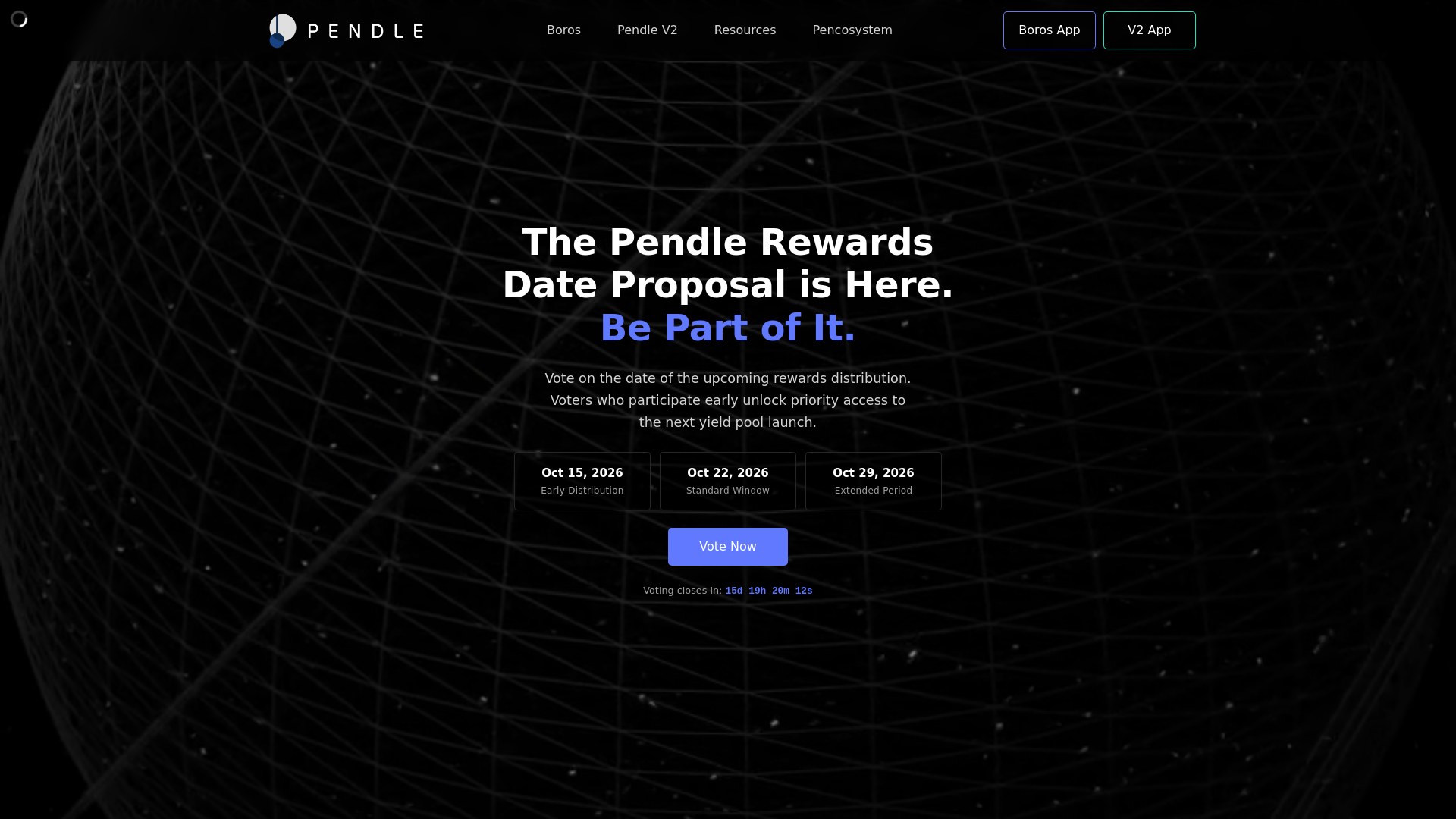Screenshot of pendlefoundation.life