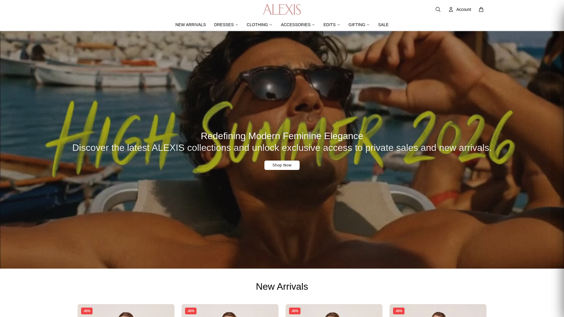 Screenshot of alexisbrand.shop