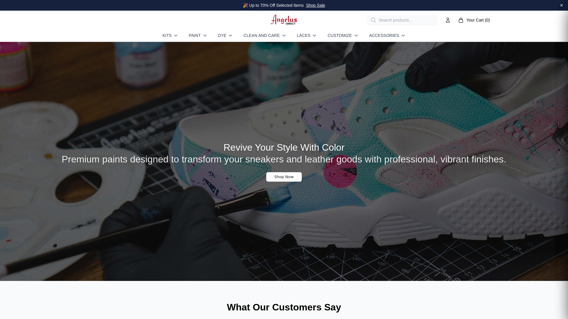 Screenshot of angelusdirect.shop