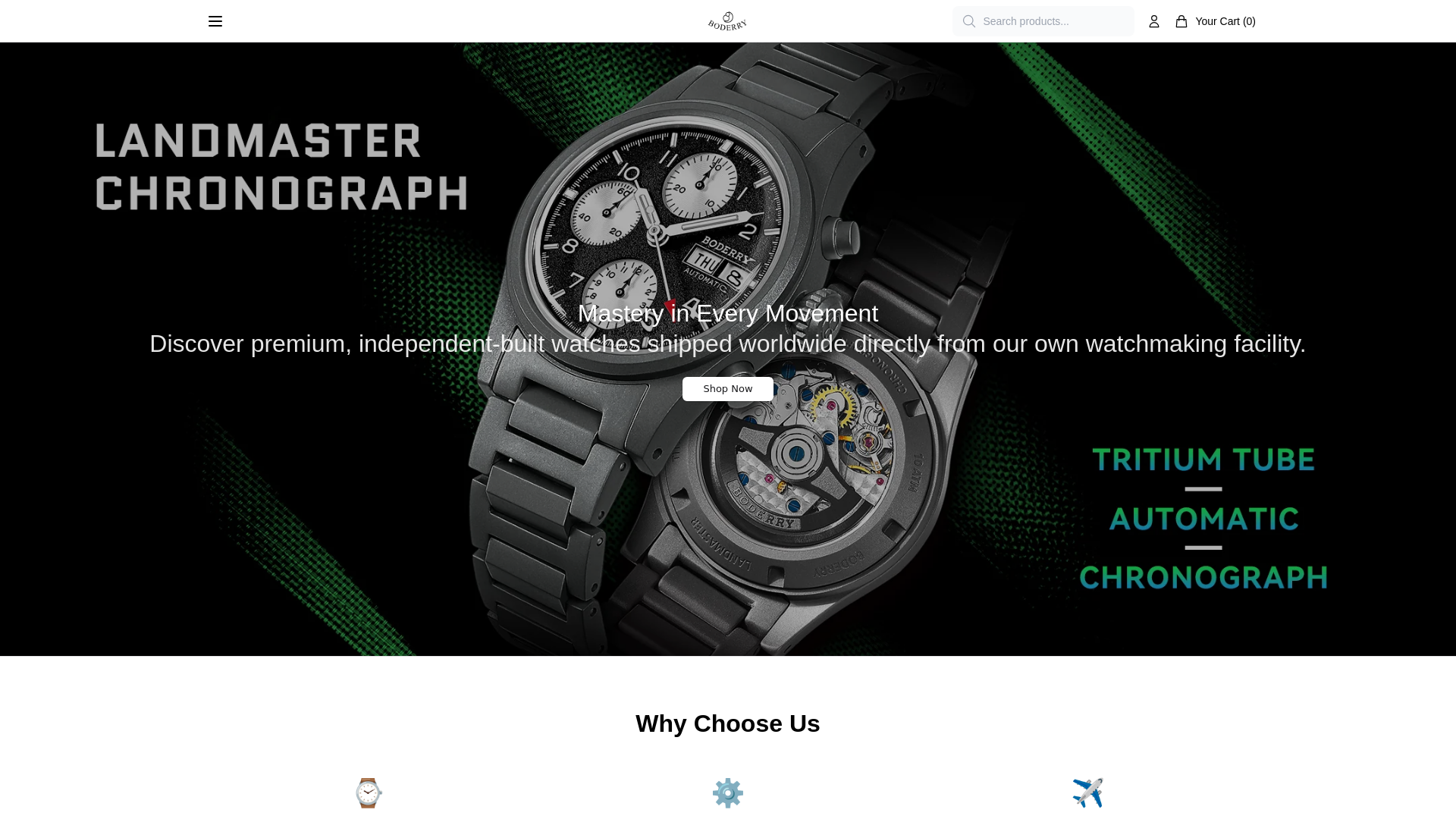 Screenshot of boderryjewelry.shop