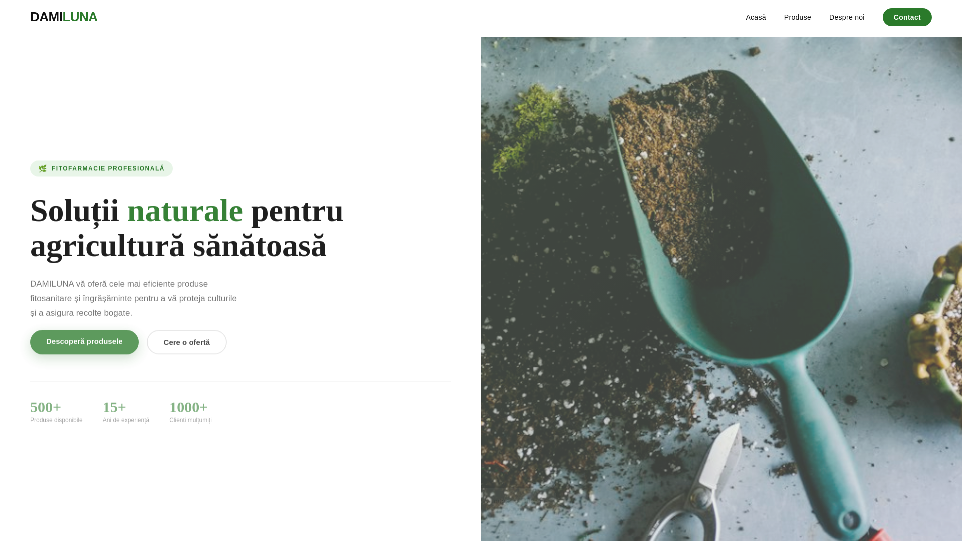 Screenshot of damiluna.ro