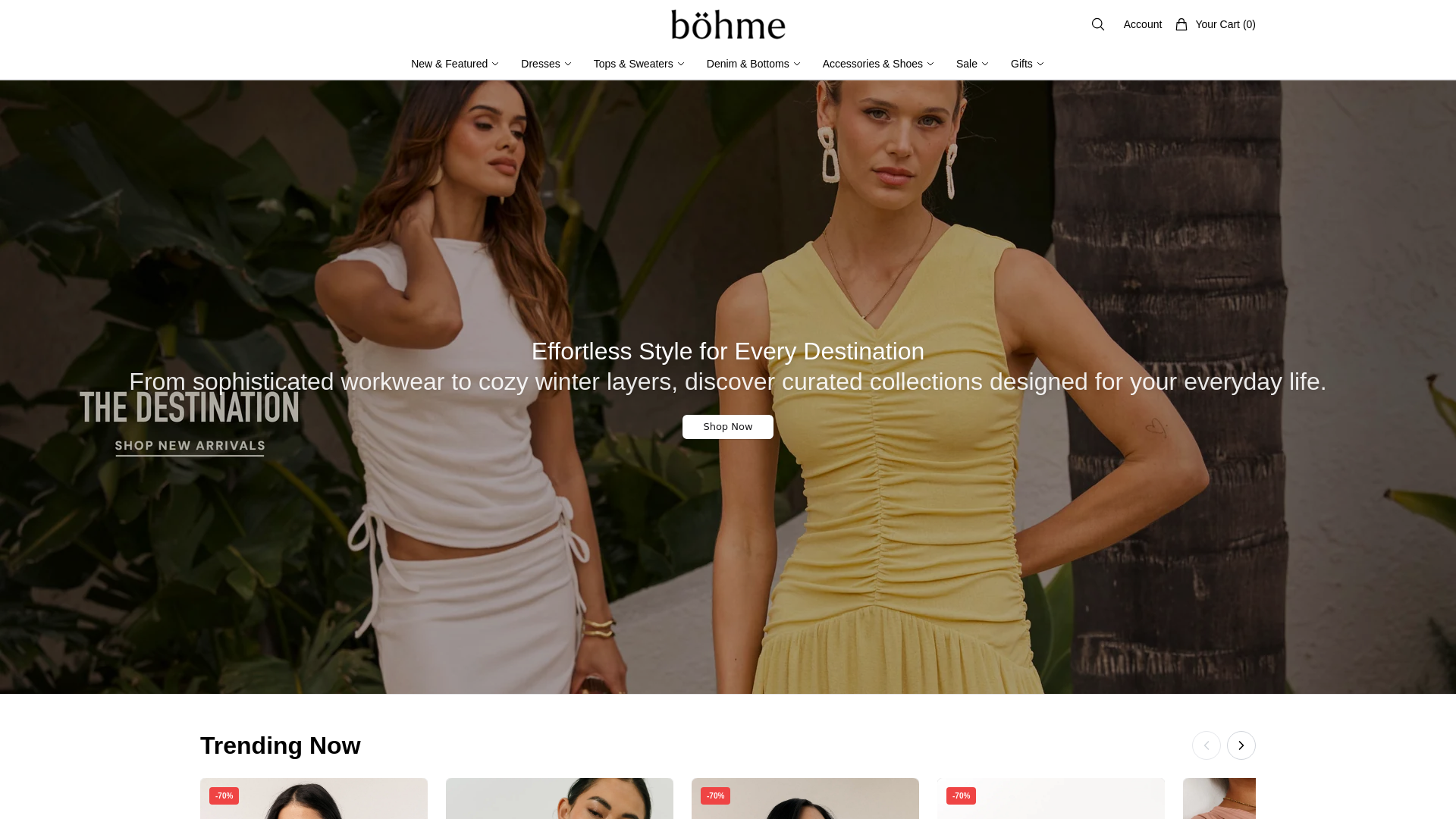Screenshot of bohme.shop