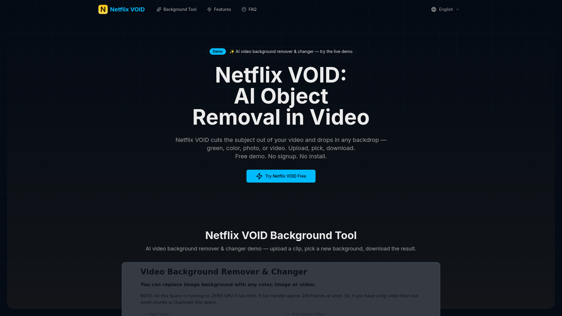 netflixvoid.org のスクリーンショット