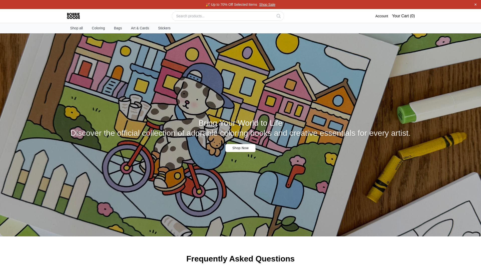 Screenshot of bobbiegoodshome.shop