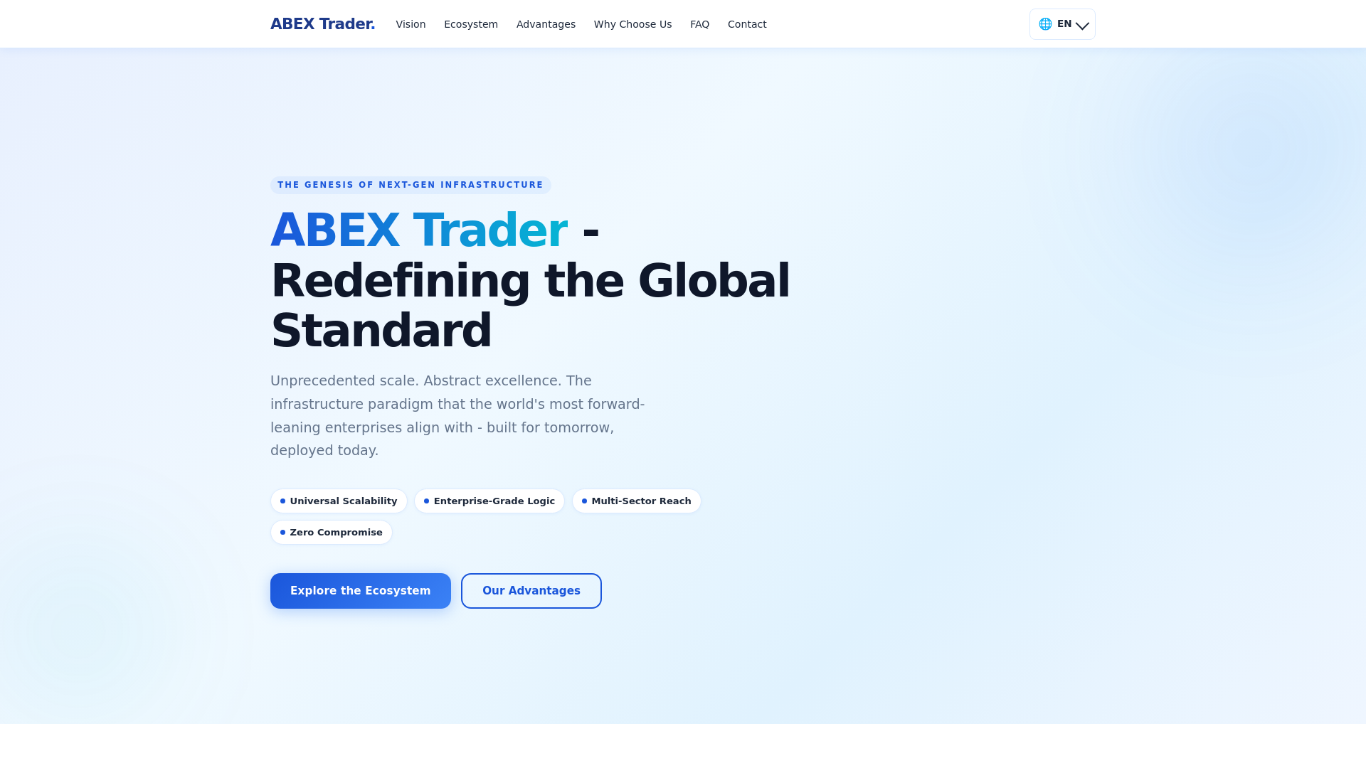 Screenshot of abextrader.com