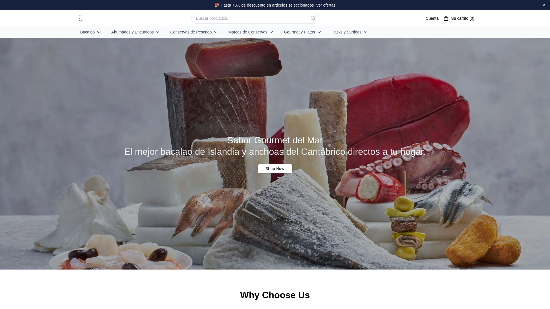 Screenshot of bacalaloonline.shop