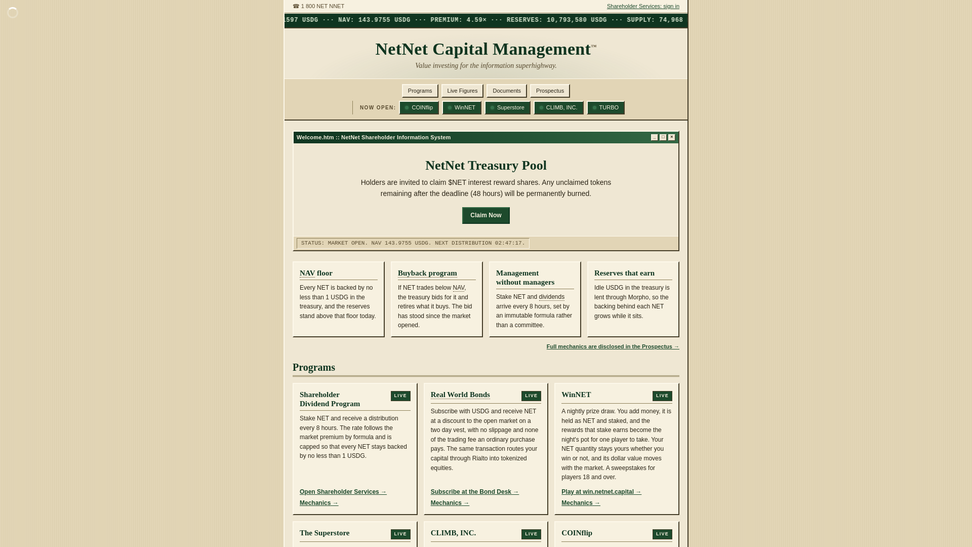 treasury-netnet.live 스크린샷