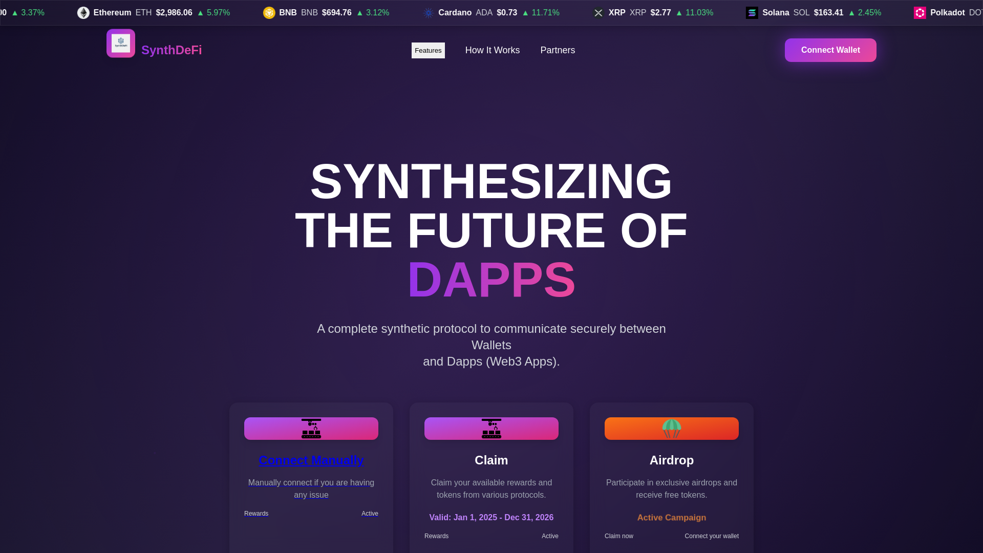 Screenshot of clickdapp.pro